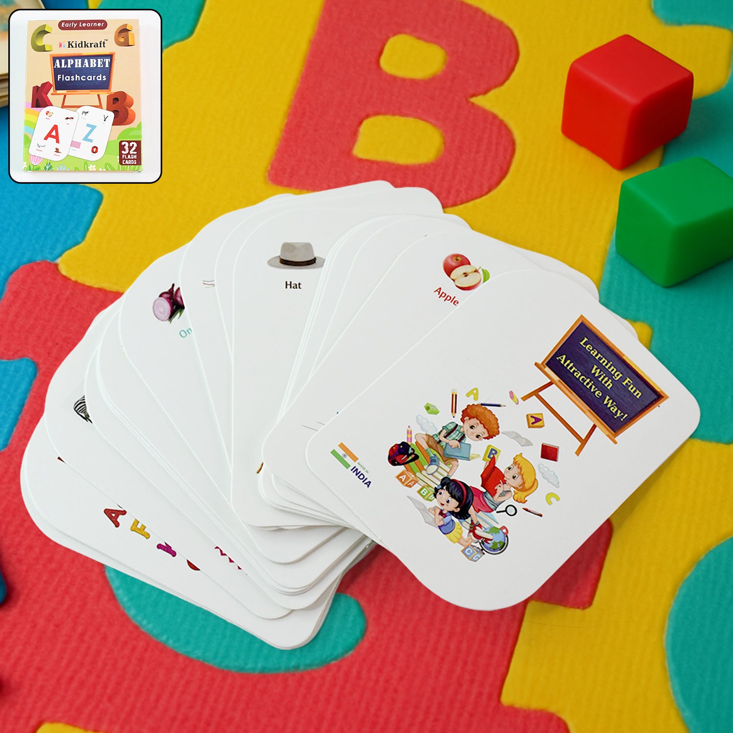 Kidkraft Early Learner 32-piece Alphabet Flash Cards Set Kidkraft Early Learner 32-piece Alphabet Flash Cards Set